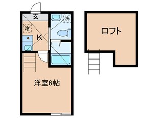 モンステラ子母口の物件間取画像